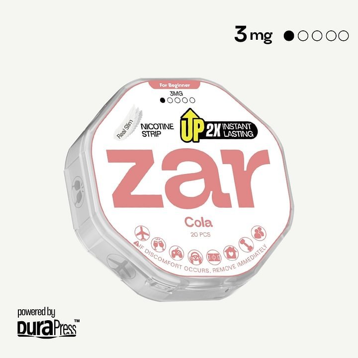 Oral Product zar Airpouchzar nicotine pouches zar pouch zar pouches Cola Flavor Flavour 3mg nicotine strength Low Price at $4.9