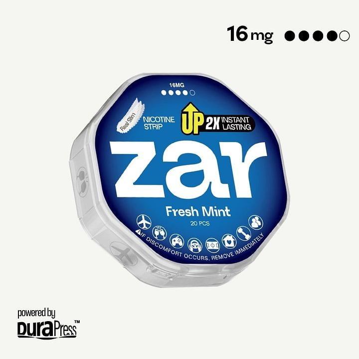 Oral Product zar Airpouchzar nicotine pouches zar pouch zar pouches Fresh Mint 16mg nicotine strength Low Price at $4.9