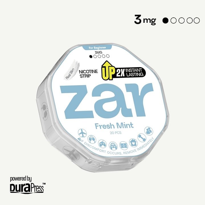 Oral Product zar Airpouchzar nicotine pouches zar pouch zar pouches Fresh Mint 3mg nicotine strength Low Price at $4.9