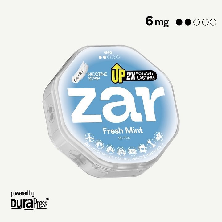 Oral Product zar Airpouchzar nicotine pouches zar pouch zar pouches Fresh Mint 6mg nicotine strength Low Price at $4.9