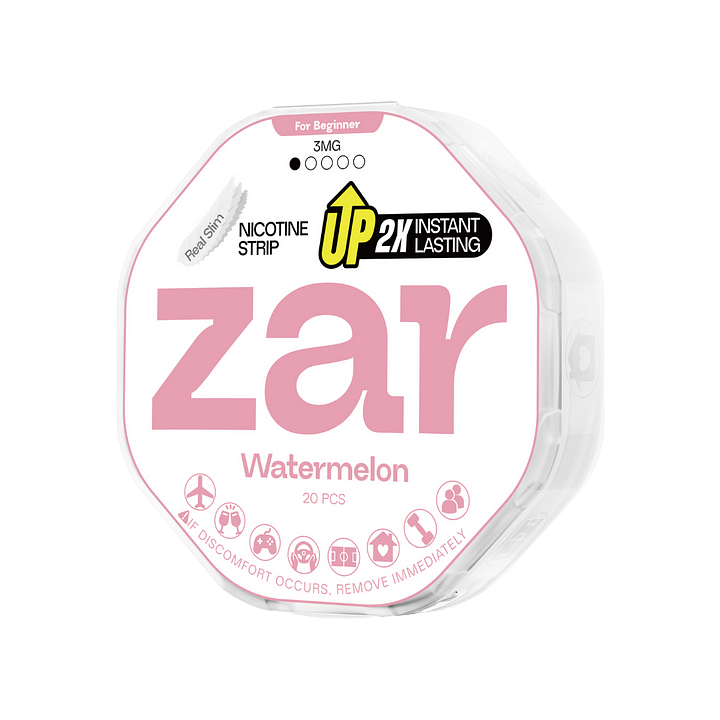 Oral zar Airpouchzar nicotine pouches zar pouch zar pouches Watermelon Flavor Flavour 3mg nicotine strength Real slim